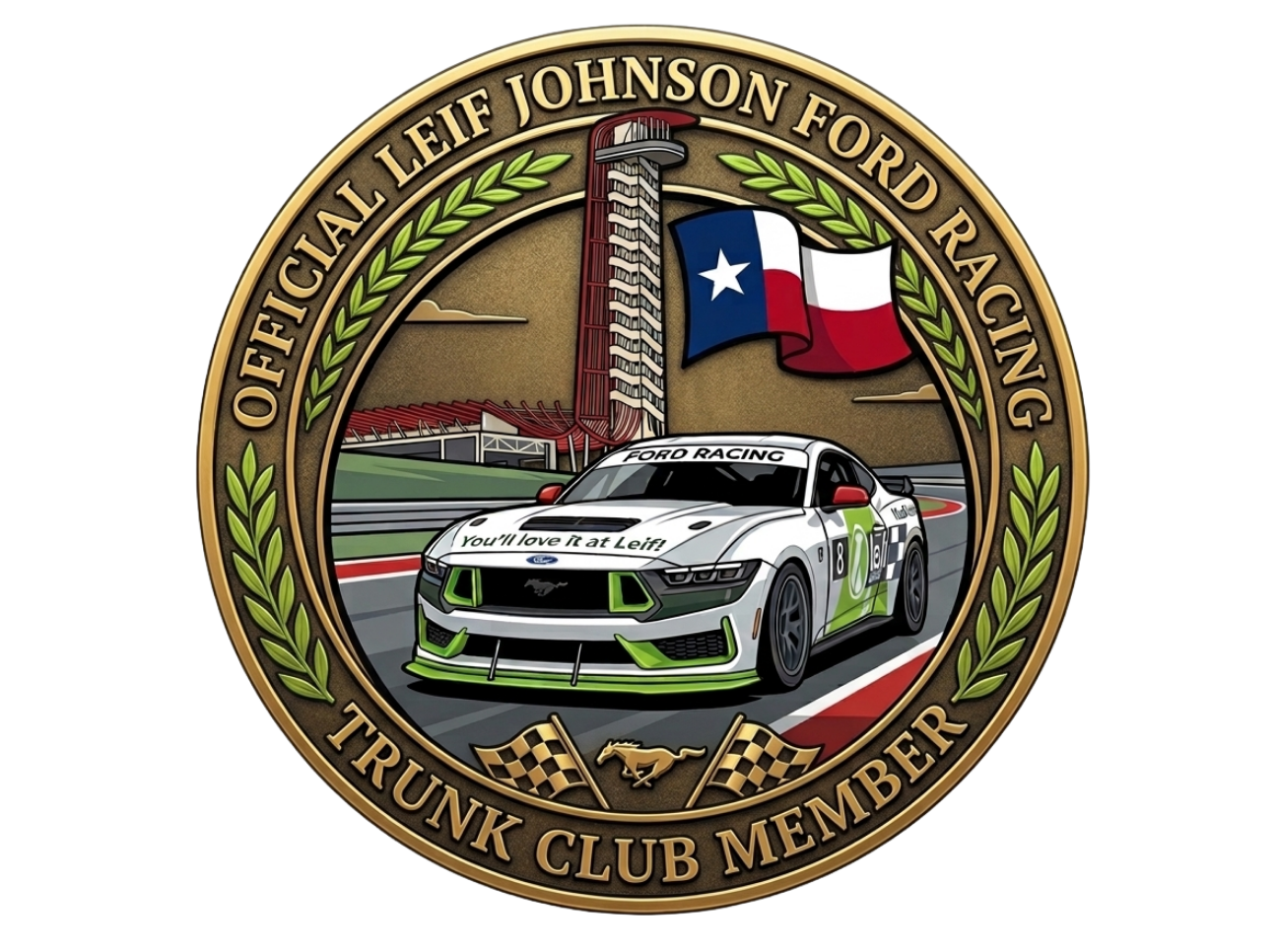 Leif Johnson Ford Racing Fan Trunk Club
